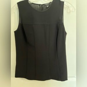 Ann Taylor mixed media shell